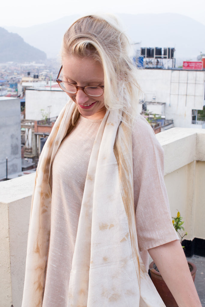 MuniMuni Tie Dye Scarf - Marble Naturel - MuniMuni