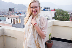 MuniMuni Tie Dye Scarf - Marble Naturel - MuniMuni