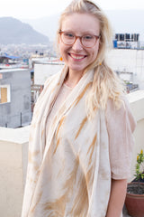 MuniMuni Tie Dye Scarf - Marble Naturel - MuniMuni
