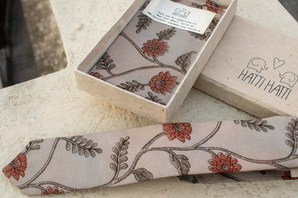Tie - Flowers - MuniMuni