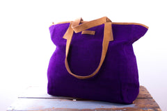 Tote Bag - Plain Purple - MuniMuni