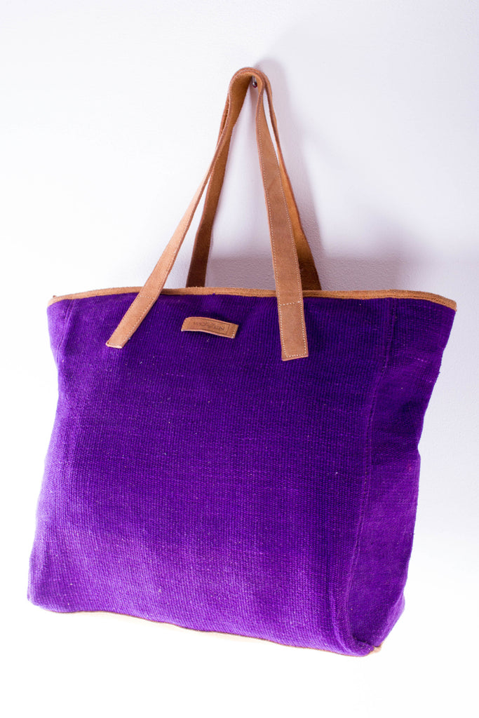 Tote Bag - Plain Purple - MuniMuni