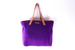 Tote Bag - Plain Purple - MuniMuni