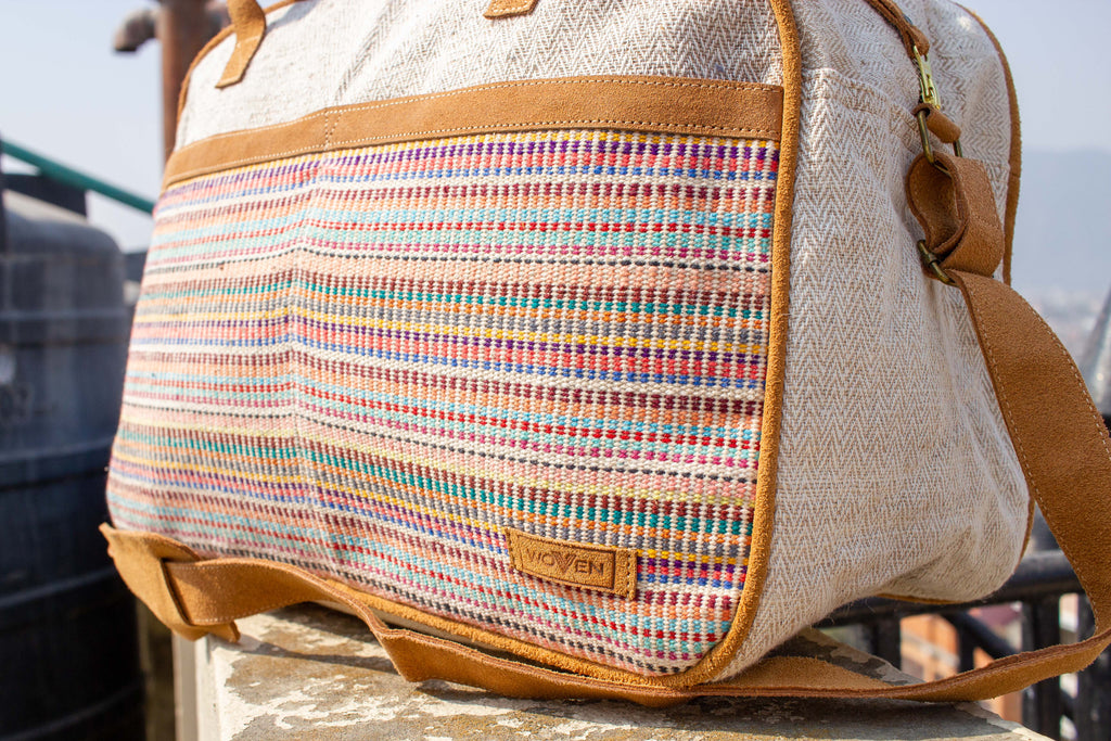 Tour Bag - Light Recycle Pattern - MuniMuni