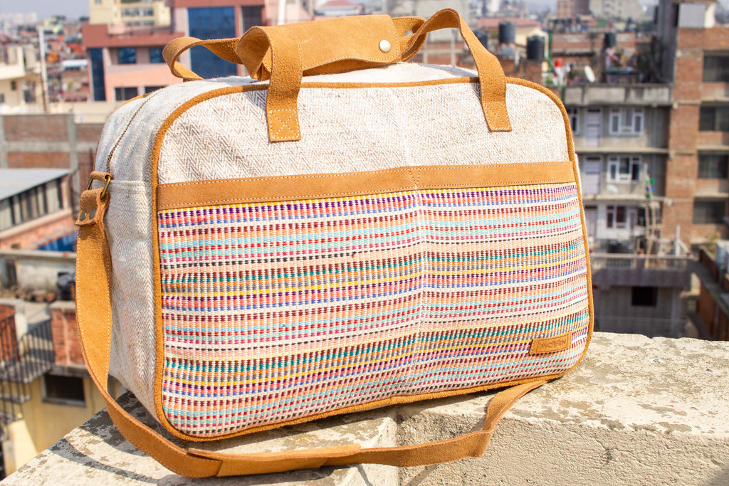 Tour Bag - Light Recycle Pattern - MuniMuni