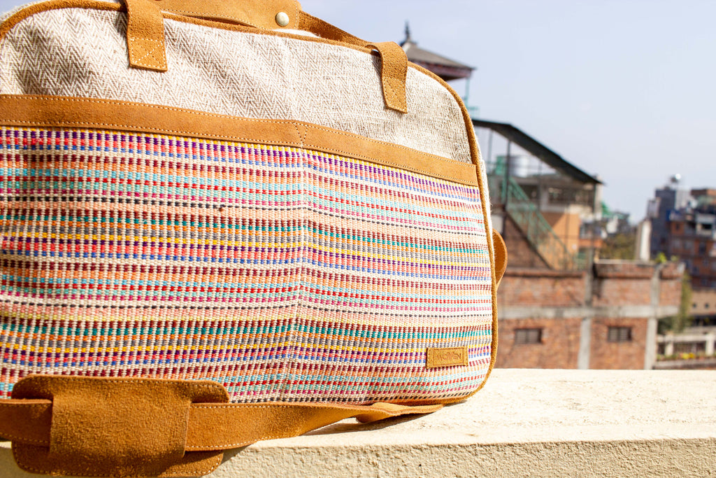 Tour Bag - Light Recycle Pattern - MuniMuni
