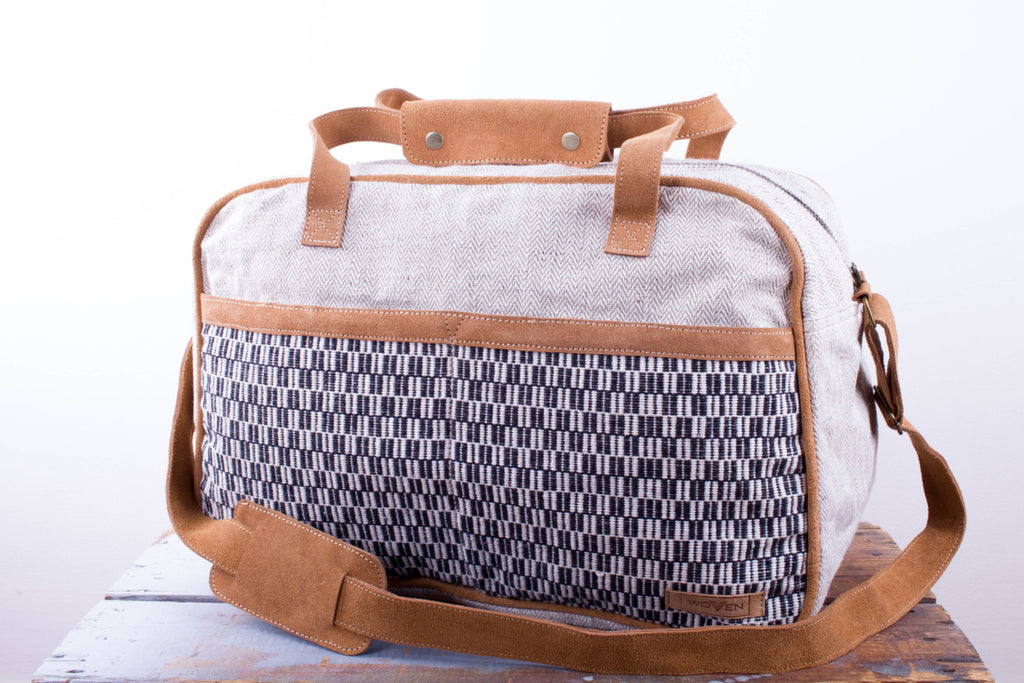 Tour Bag - Black/ White Piano Pattern - MuniMuni