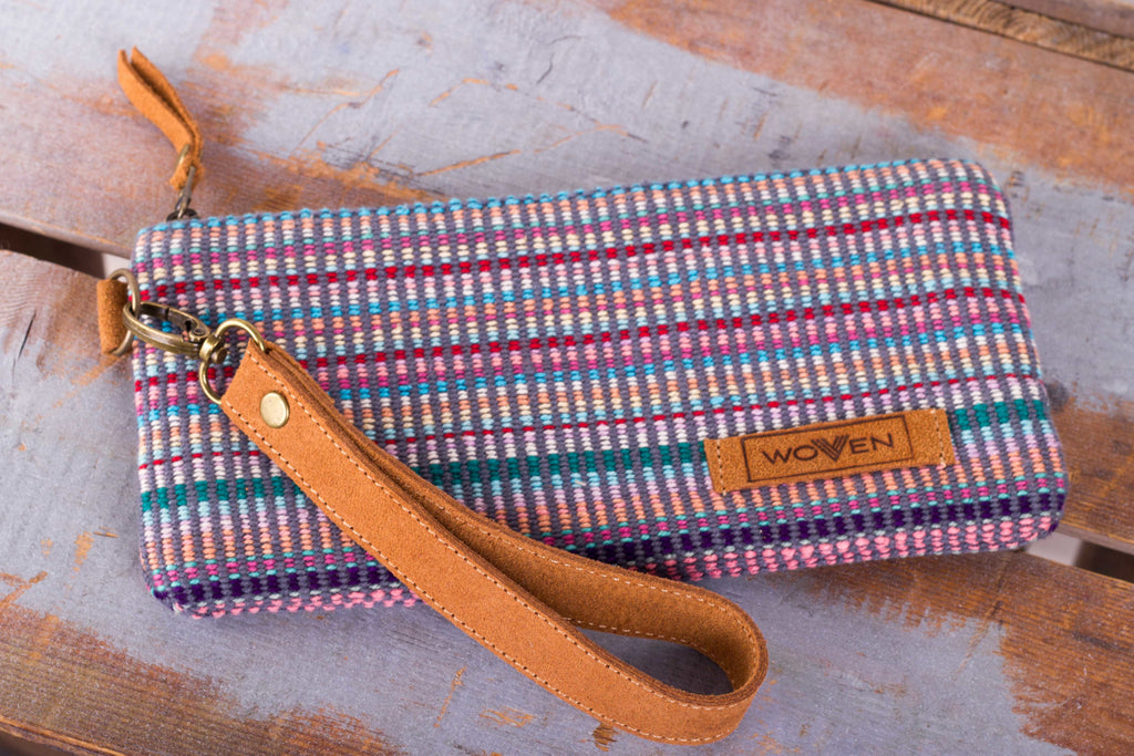 Wallet - Purple Recycle Pattern - MuniMuni