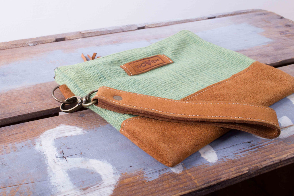 Zip Purse Large - Solid Green - MuniMuni